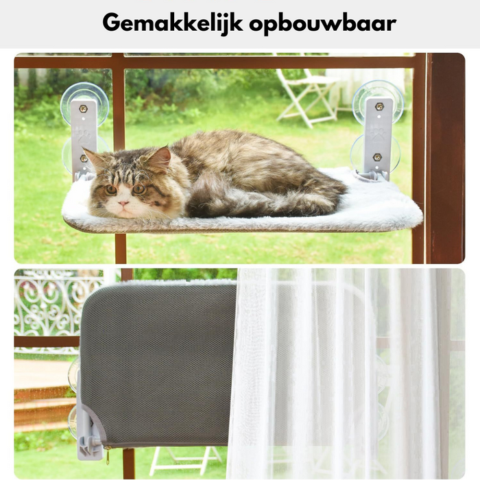 Premium Kattenhangmat voor Ultiem Comfort - eenvoudige zuignap installatie - ruimtebesparend - huishoudmeester