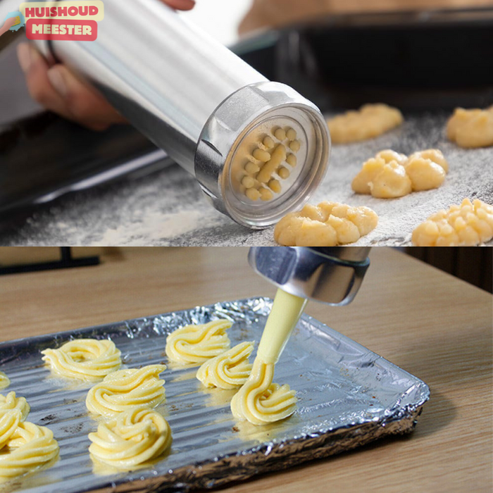 Deeg spuit | 2-in-1 Koekjes Maker en Spuitzakmachine om koekjes te maken