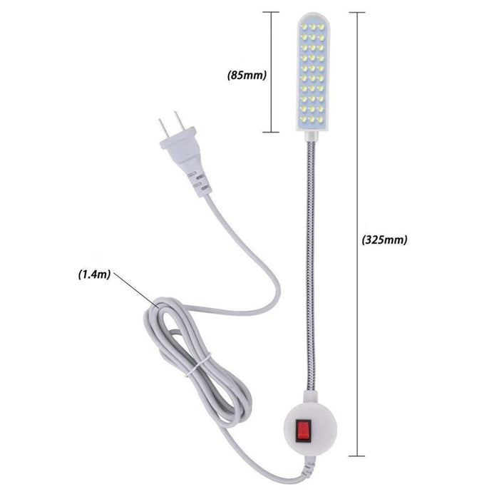 LED Naaimachine Licht - Magnetische basis voor bevestiging op metalen machines - Flexibele en Aanpasbare Positie - Energiezuinig en Duurzaam - huishoudmeester