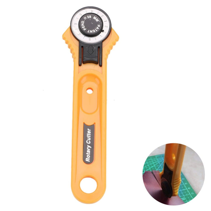 28mm Rotary Cutter - Ultrascherp Mes voor Schone Sneden - ergonomische handgreep - compact - huishoudmeester