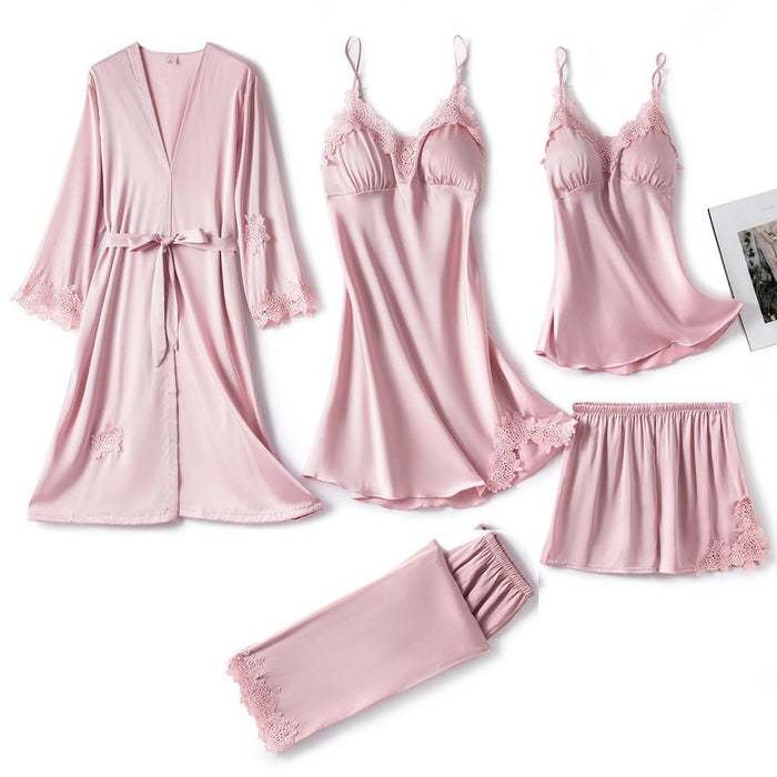 Luxe Satijnen Pyjama Set - ultra-zacht satijn - ademend en verkoelend - huishoudmeester