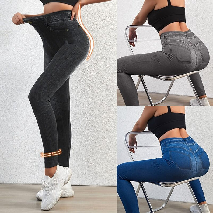 Jeans-Leggings - uitzonderlijke flexibiliteit - accentueert je silhouet - soepele pasvorm - huishoudmeester