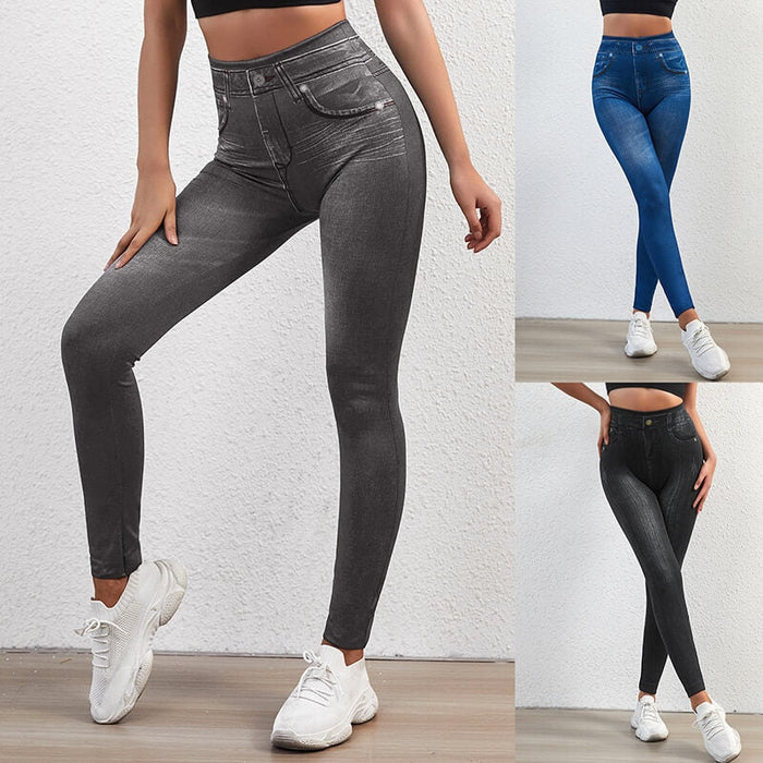 Jeans-Leggings - uitzonderlijke flexibiliteit - accentueert je silhouet - soepele pasvorm - huishoudmeester