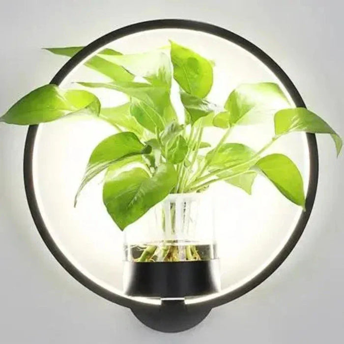 Moderne Wandlamp met Geïntegreerde Plantenhouder - combinatie van verlichting en groen brengt rust en warmte - huishoudmeester