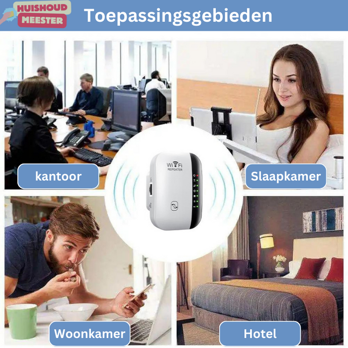 Krachtige Wi-Fi-bereikversterker/repeater