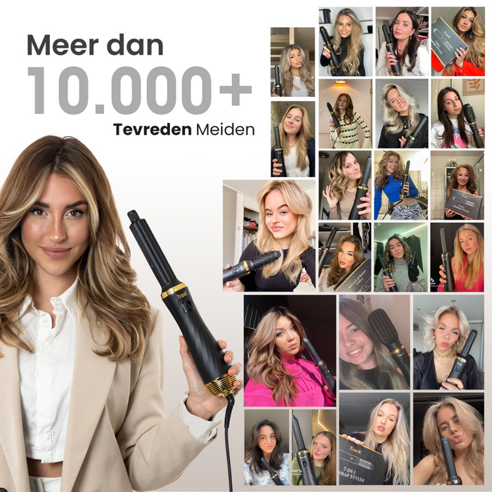 GlamPro 6-in-1 AirStyler - beschermt je haar tegen overmatige hitte - snel en efficiënt - huishoudmeester