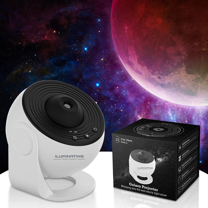 13-in-1 kosmische projector - fluisterstille werking - handige timer - HD projectie - nachtlamp - huishoudmeester