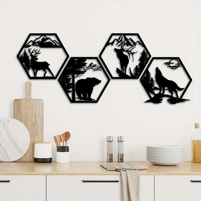 Geometrische Natuur Wanddecoratie - breng een gevoel van vrijheid en avontuur in elke kamer - huishoudmeester