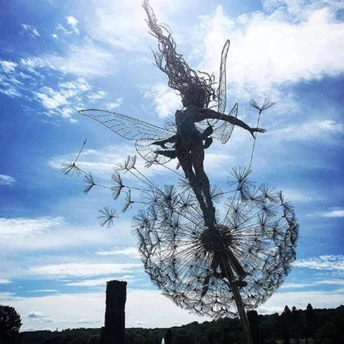 Betoverende Feeën Tuin Sculpturen - huishoudmeester - metaal