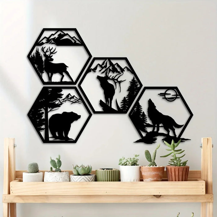 Geometrische Natuur Wanddecoratie - breng een gevoel van vrijheid en avontuur in elke kamer - huishoudmeester