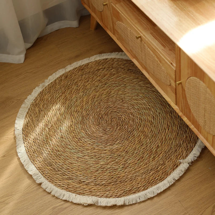 Vintage Rotan Tapijt - hoogwaardig rietmateriaal - antislip- en kleurvaste eigenschappen - eenvoudig in onderhoud - huishoudmeester