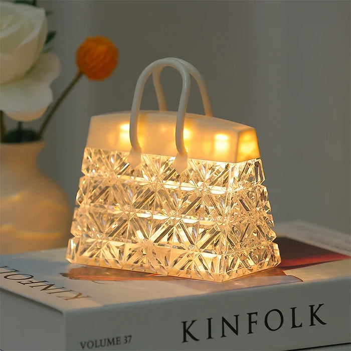 Elegant Kristallen Handtas Lamp - retro-chique ontwerp - zowel decoratief accent als functionele lichtbron - huishoudmeester