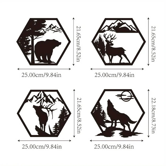 Geometrische Natuur Wanddecoratie - breng een gevoel van vrijheid en avontuur in elke kamer - huishoudmeester