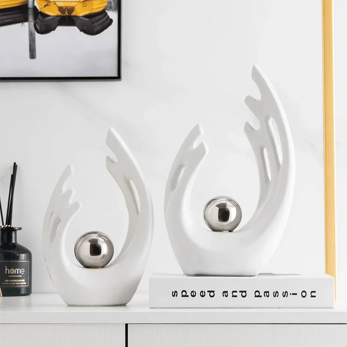 Moderne Minimalistische Sculptuur Set - Ideaal voor woonkamer, kantoor of ontvangstzaal - lichtgewicht - rustgevend - huishoudmeester