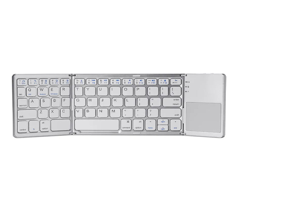 Ultra-Portable Bluetooth Touchpad Keyboard - compacte toetsenbord biedt naadloze connectiviteit met je smartphone of tablet - ingebouwd touch pad - universeel compatibel - huishoudmeester