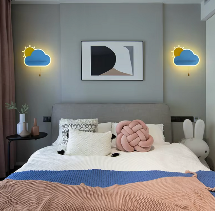 Betoverende Wolklamp - dimbare verlichting met drie kleuren die een serene sfeer bevorderen - schattig decoratief element - huishoudmeester