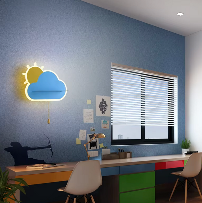 Betoverende Wolklamp - dimbare verlichting met drie kleuren die een serene sfeer bevorderen - schattig decoratief element - huishoudmeester