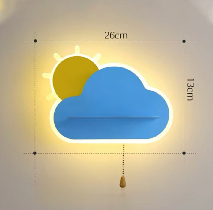 Betoverende Wolklamp - dimbare verlichting met drie kleuren die een serene sfeer bevorderen - schattig decoratief element - huishoudmeester