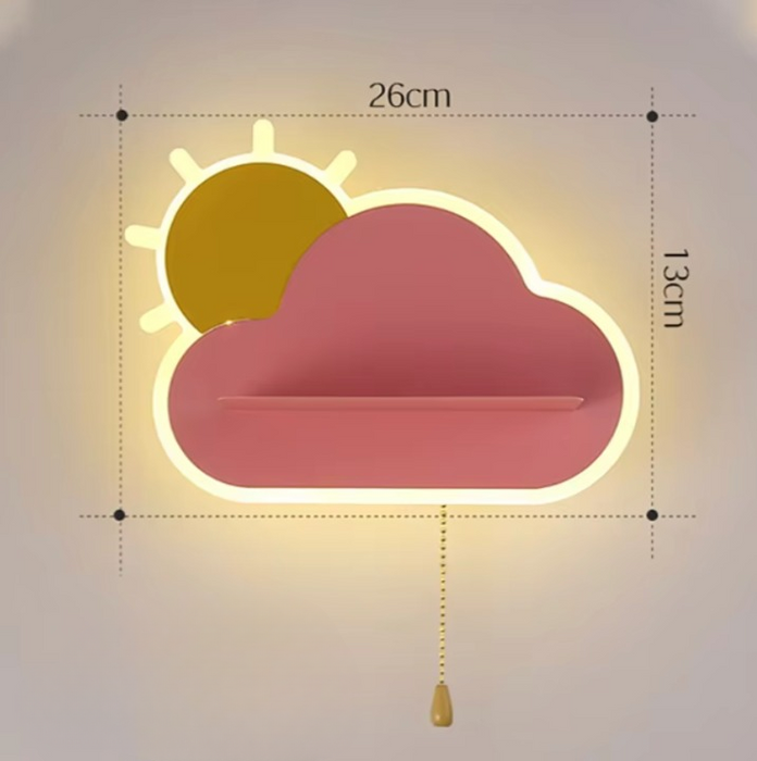 Betoverende Wolklamp - dimbare verlichting met drie kleuren die een serene sfeer bevorderen - schattig decoratief element - huishoudmeester