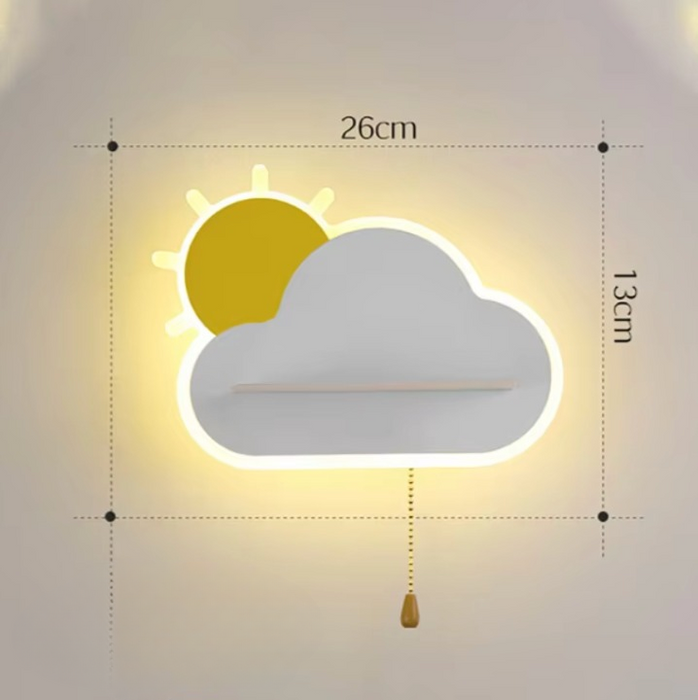 Betoverende Wolklamp - dimbare verlichting met drie kleuren die een serene sfeer bevorderen - schattig decoratief element - huishoudmeester