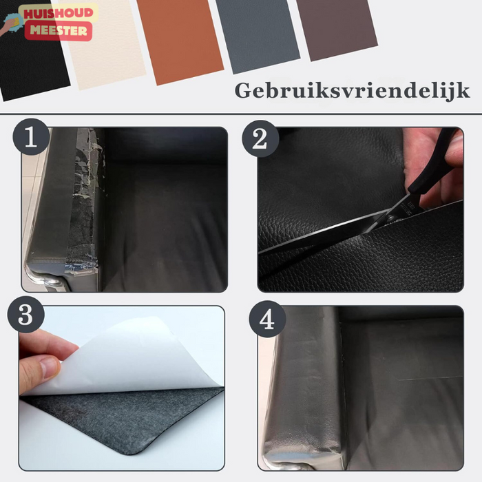 LeerFix | Zelfklevende reparatiestrip voor leer