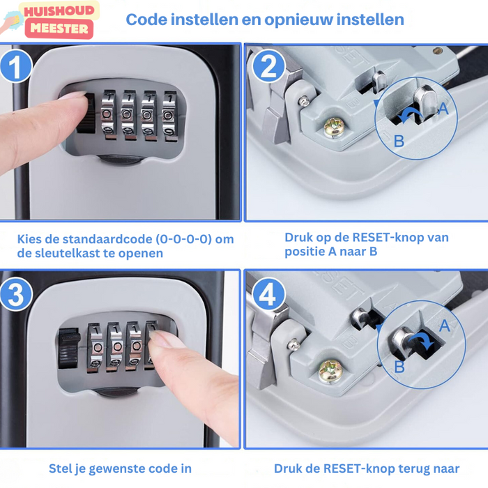 KeyLock™ | Centraal opbergen van sleutels naast de deur