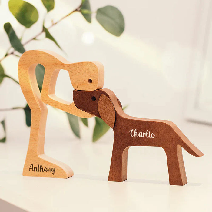 Aangepaste Houten Dierenfiguur voor een warm thuis - handgemaakte kwaliteit - tijdloos symbool - personaliseer je figuur - huishoudmeester