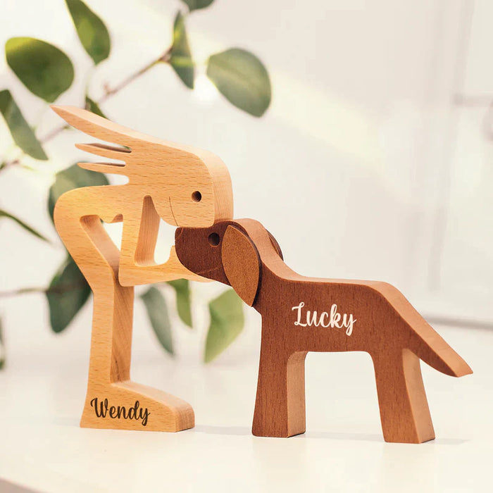 Aangepaste Houten Dierenfiguur voor een warm thuis - handgemaakte kwaliteit - tijdloos symbool - personaliseer je figuur - huishoudmeester