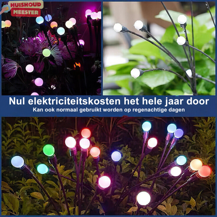 Solarpower | LED zonnevuurvlieg verlichting voor de tuin (6 LEDS)