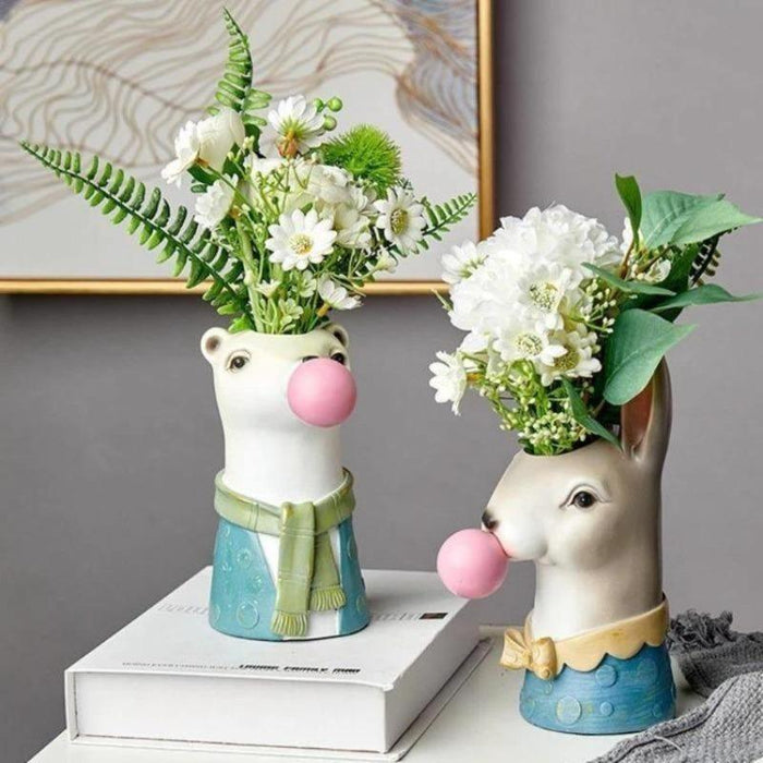 Bubblegum Dieren Vaatjes - functioneel en decoratief - perfect voor planten, bloemen, of kleine accessoires - huishoudmeester