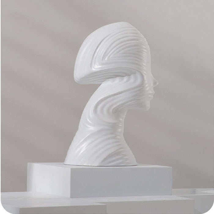 Moderne Resin Sculptuur voor Minimalistische Decoratie - opvallend decoratiestuk, ideaal voor het verfraaien van woonkamers, kantoren of kunstzalen - huishoudmeester