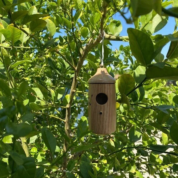 Handgemaakte Houten Kolibrie Nest huis - een perfecte rustplaats voor kolibries en een prachtig, natuurlijk accent in de tuin - huishoudmeester