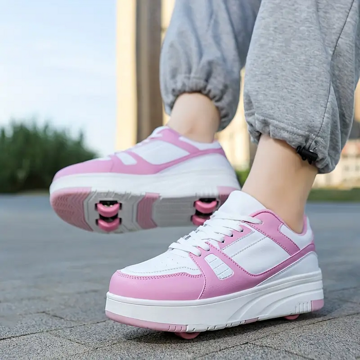 All-Terrain Skating Sneakers - ingebouwde, verwijderbare wielen - eindeloos vermaak en moedigt actieve speeltijd aan - huishoudmeester