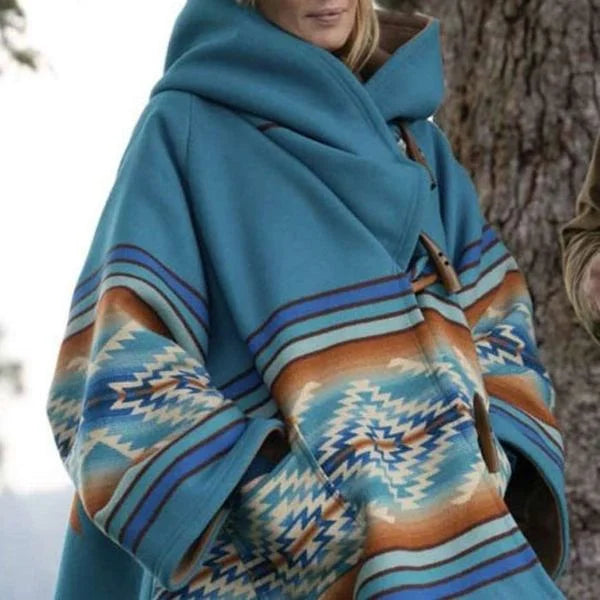 Beth Dutton’s Betoverende Wolmix Poncho - comfortabele katoenen voering - vier zakken - unieke ontwerpelementen - huishoudmeester