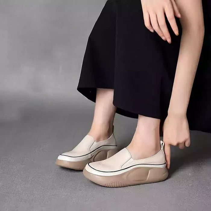 Damesmode Platform Loafers - chique platformontwerp - uitzonderlijk comfort - hoogwaardige materialen - huishoudmeester