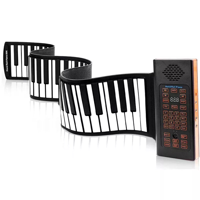 Oprolbare Piano - 16 tonen, 10 ritmes, 6 demo-liedjes - USB connectiviteit - ruimtebesparend - huishoudmeester