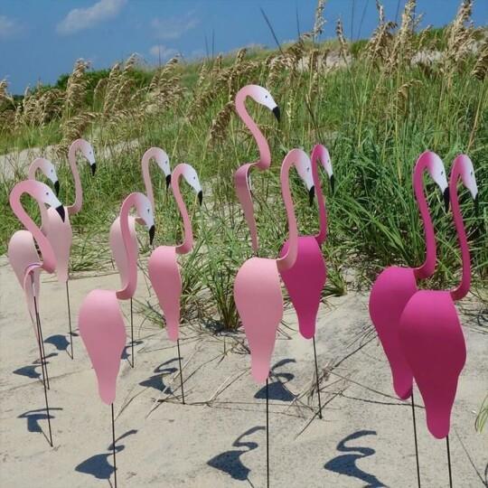 GardenDecor™️ - levendige flamingo die de windrichting volgt (1+1 Gratis) - een uniek en kleurrijk accent in je tuin - huishoudmeester