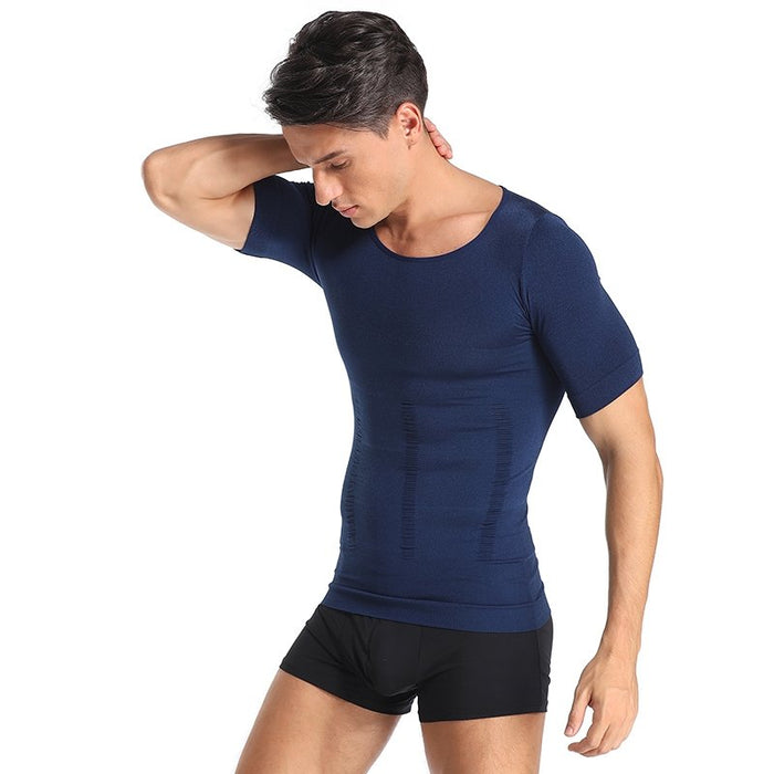 T-shirtshaper voor heren - bevordert een betere houding en verlicht rugpijn - comfortabel en rekbaar - onzichtbaar onder kleding - Huishoudmeester