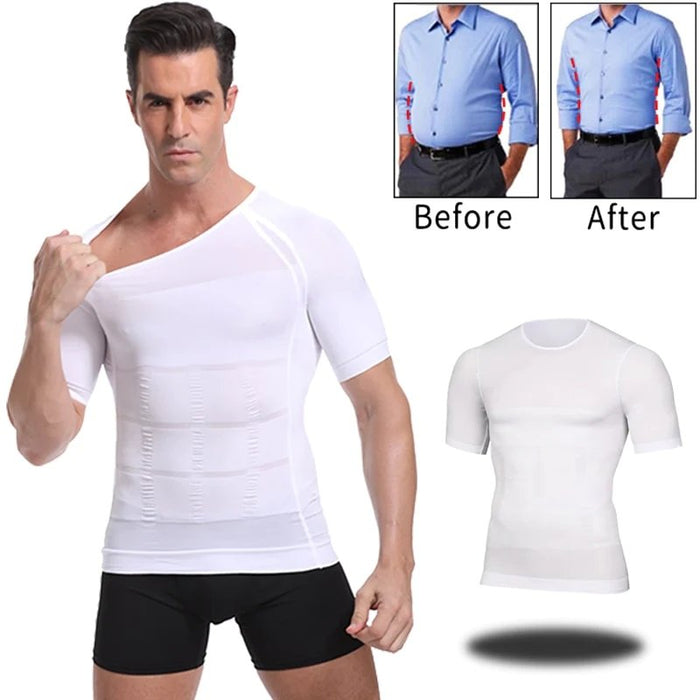 T-shirtshaper voor heren - bevordert een betere houding en verlicht rugpijn - comfortabel en rekbaar - onzichtbaar onder kleding - Huishoudmeester