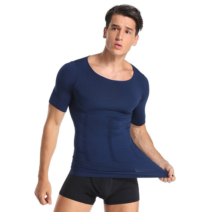 T-shirtshaper voor heren - bevordert een betere houding en verlicht rugpijn - comfortabel en rekbaar - onzichtbaar onder kleding - Huishoudmeester