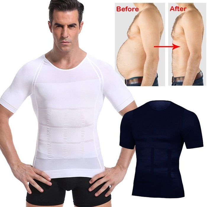 T-shirtshaper voor heren - bevordert een betere houding en verlicht rugpijn - comfortabel en rekbaar - onzichtbaar onder kleding - Huishoudmeester