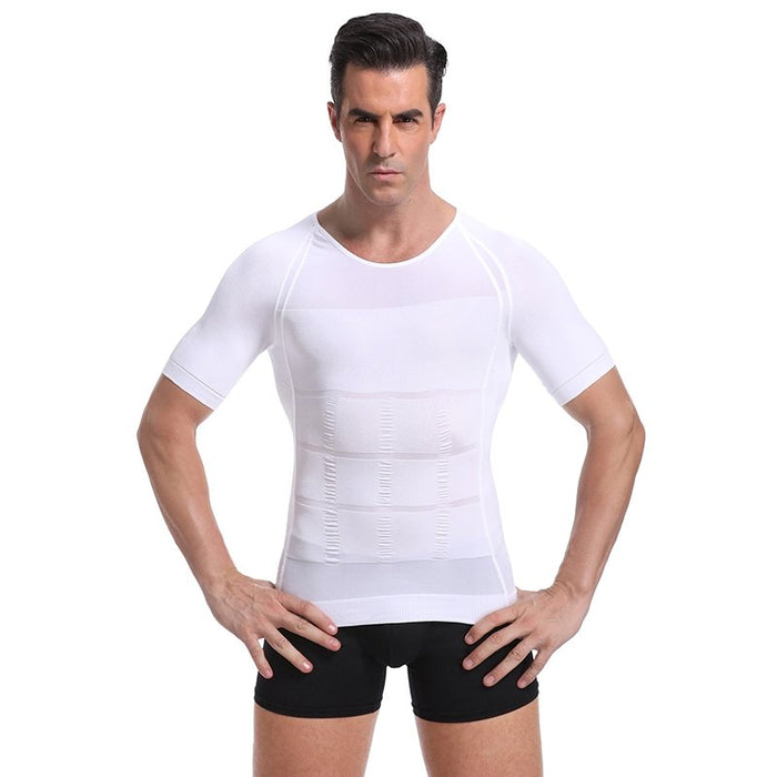 T-shirtshaper voor heren - bevordert een betere houding en verlicht rugpijn - comfortabel en rekbaar - onzichtbaar onder kleding - Huishoudmeester