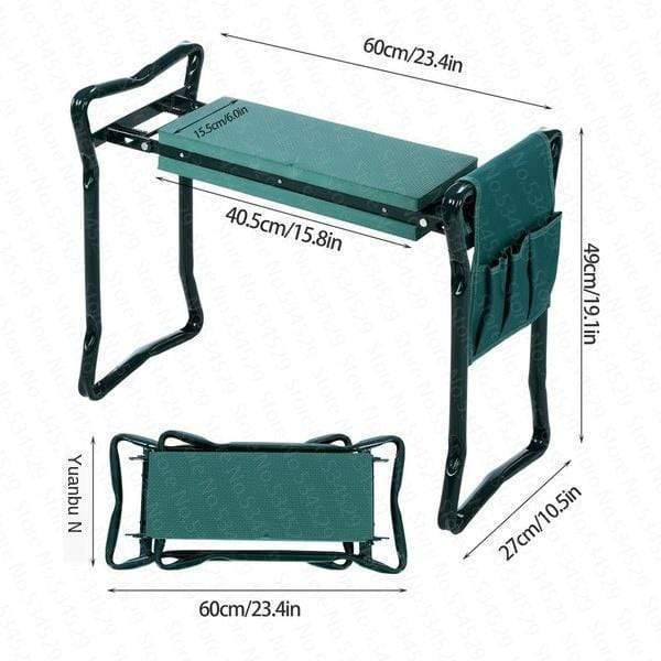 Opvouwbare ergonomische tuinman 's knielbank - Stevig en comfortabel - waterdicht - pijnloos knielen - opklapbaar - huishoudmeester