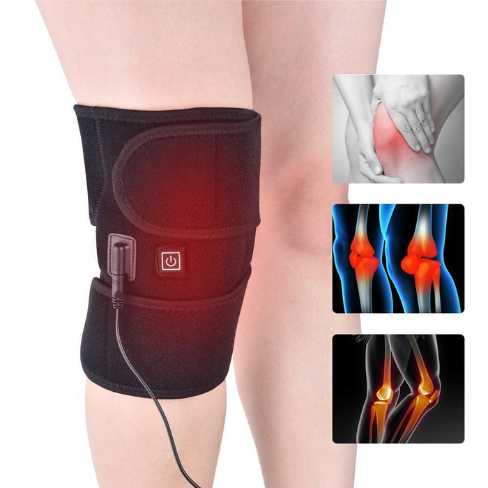 Infrarood Knie Therapie Wrap - Infrarood Warmtetherapie - Krachtige Vibratiemassage - Multifunctioneel Ontwerp - huishoudmeester