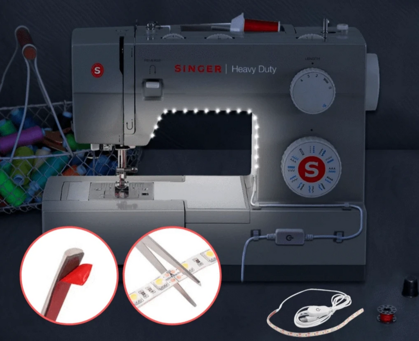 USB LED Strip – Naai Machine Editie - gelijkmatige verlichting vermindert vermoeide ogen - eenvoudige installatie - USB voeding - huishoudmeester