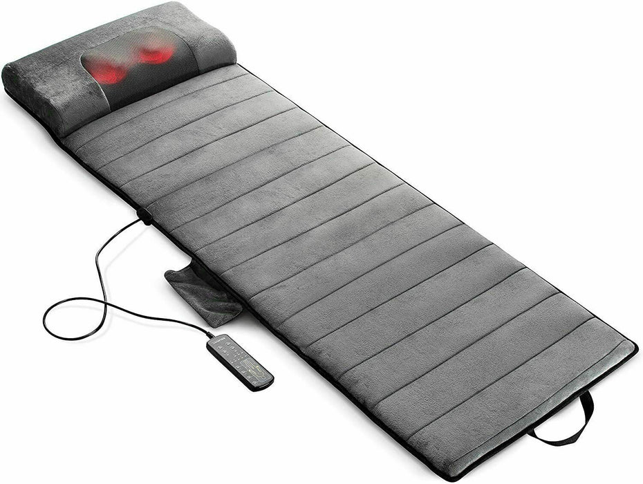 Volledige Lichaam Verwarmde Massage Mat  - 3 intensiteiten en 5 vibratiestanden - geïntegreerde verwarming - lichtgewicht en opvouwbaar - huishoudmeester