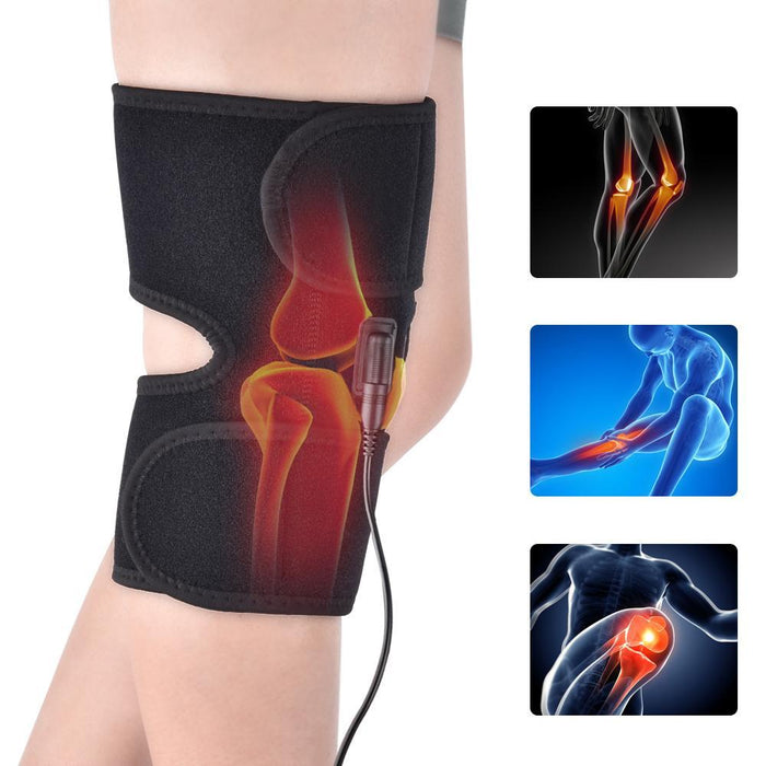 Infrarood Knie Therapie Wrap - Infrarood Warmtetherapie - Krachtige Vibratiemassage - Multifunctioneel Ontwerp - huishoudmeester