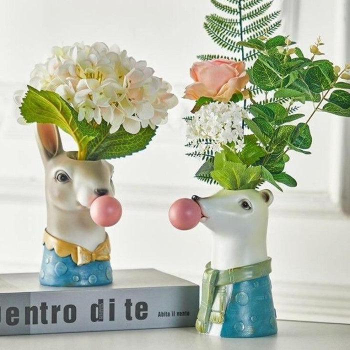 Bubblegum Dieren Vaatjes - functioneel en decoratief - perfect voor planten, bloemen, of kleine accessoires - huishoudmeester