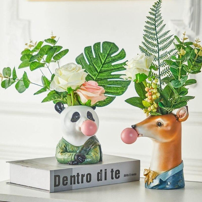 Bubblegum Dieren Vaatjes - functioneel en decoratief - perfect voor planten, bloemen, of kleine accessoires - huishoudmeester