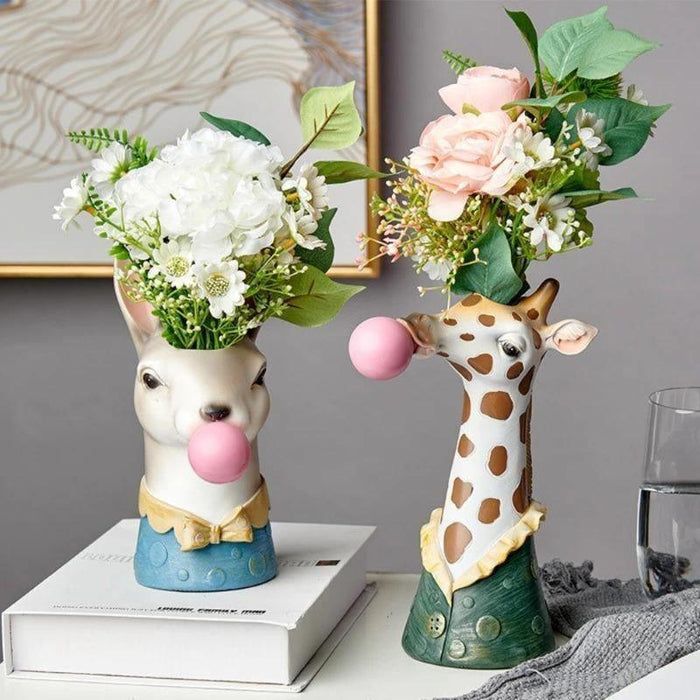 Bubblegum Dieren Vaatjes - functioneel en decoratief - perfect voor planten, bloemen, of kleine accessoires - huishoudmeester